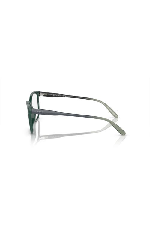 Vogue Eyewear 51mm Rectangle Optical Glasses In Green