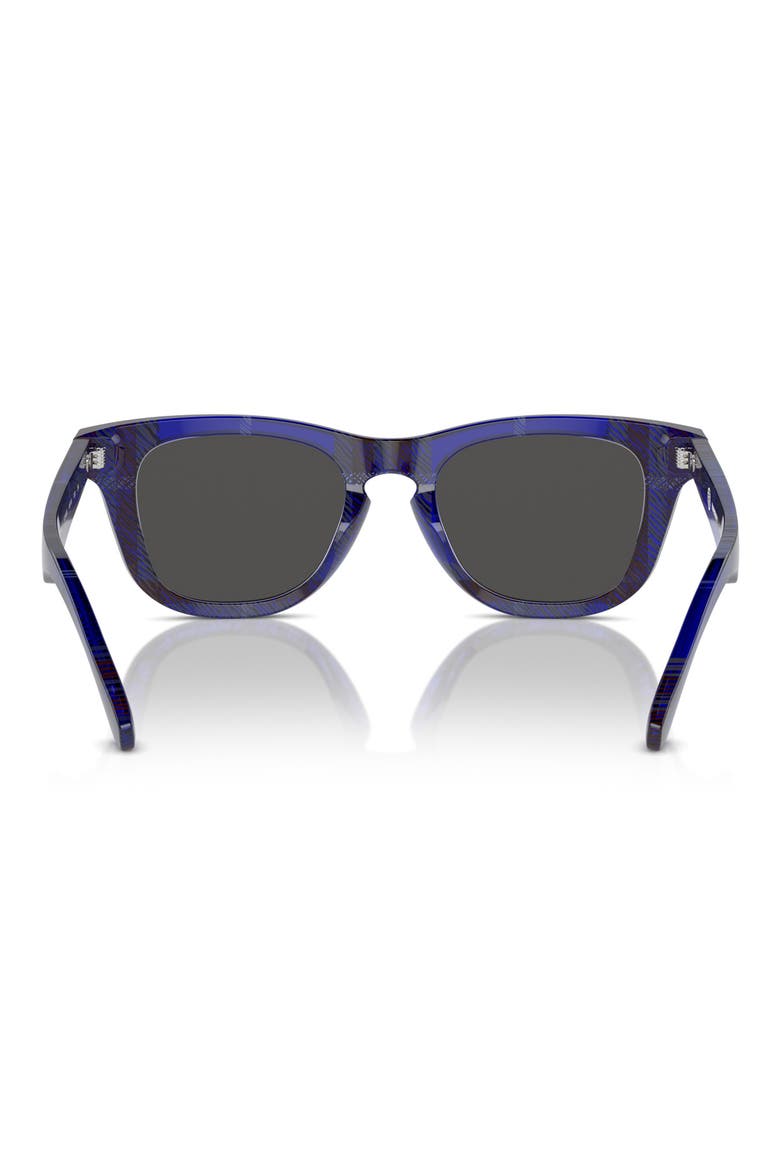 Kids' 46mm Square Sunglasses, Alternate, color, CHECK BLUE / DARK BLUE