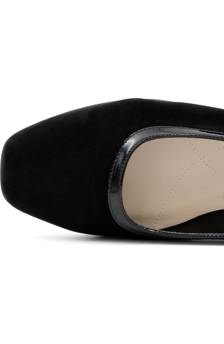 Amalfi by Rangoni Galba Mary Jane Flat, Alternate, color, Black Cashmere Black Vernice