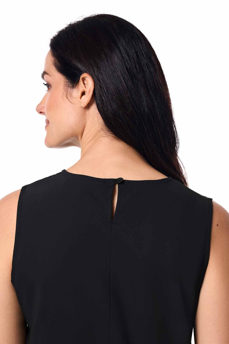 Women's Long Sleeve Top Tank - UPF 50+ Sun Protection - St. Tropez, Alternate, color, Black
