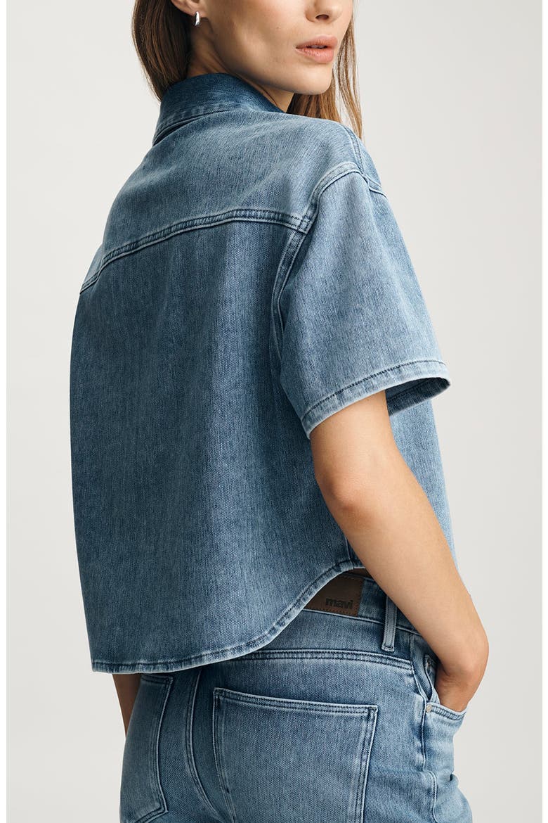 Jessie Denim Shirt, Alternate, color, MID MOVE
