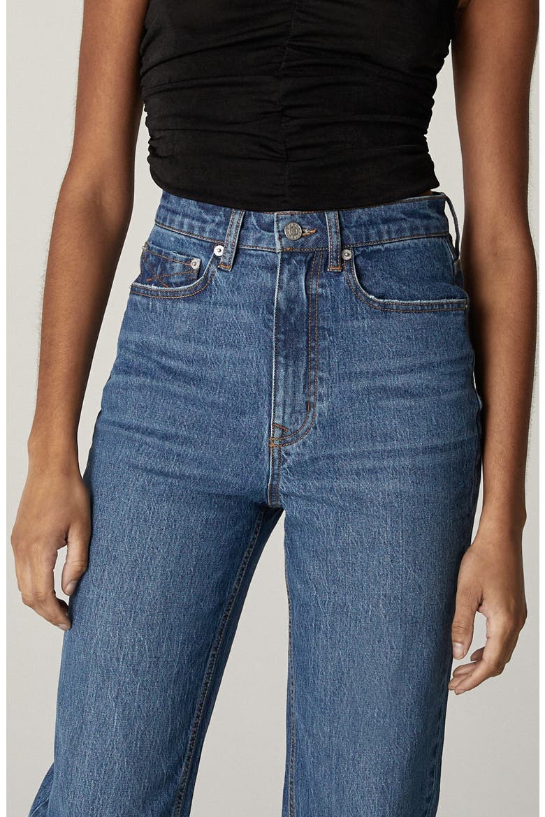Rae Wilshire Straight Leg Jeans, Alternate, color, DARK BLUE