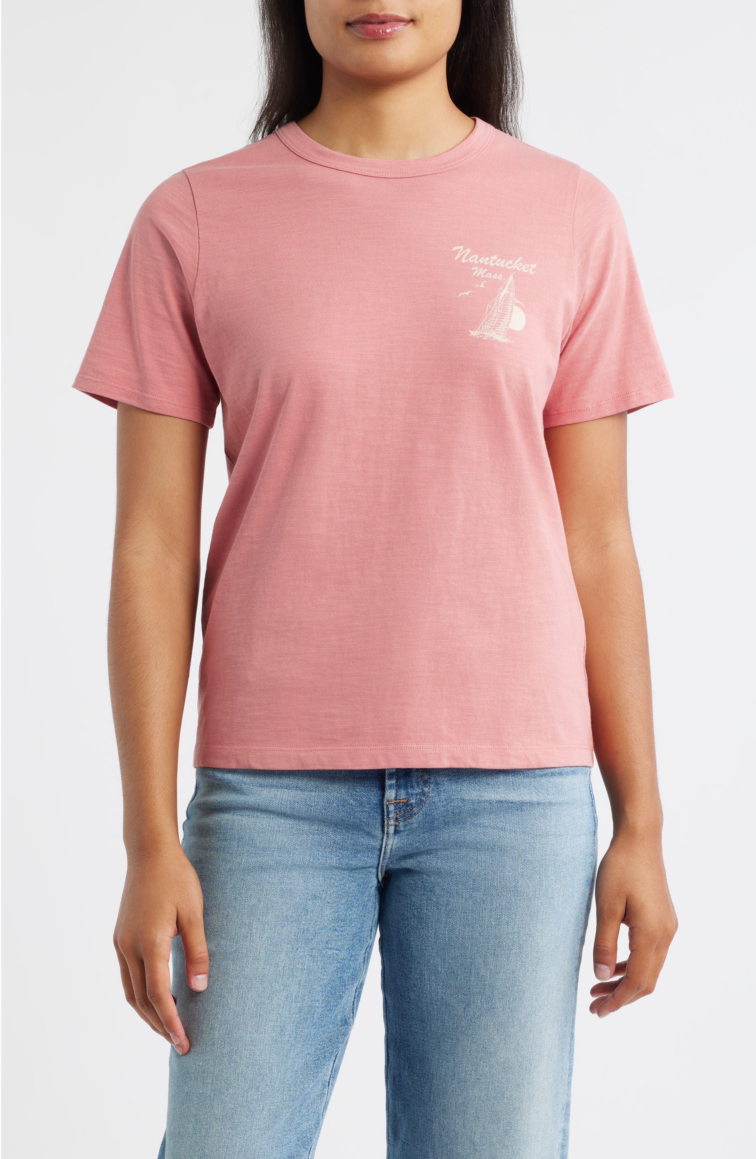 Faherty Nantucket Sunwashed Cotton Graphic T-Shirt