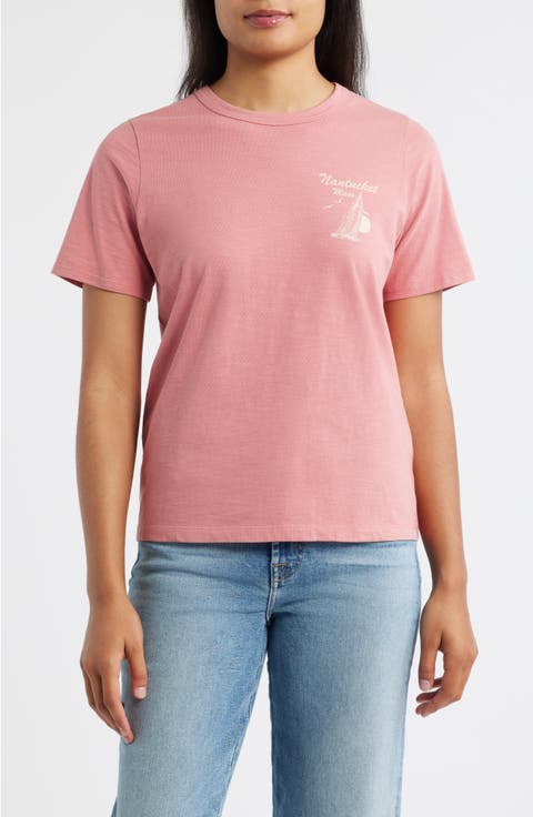 Nantucket Sunwashed Cotton Graphic T-Shirt