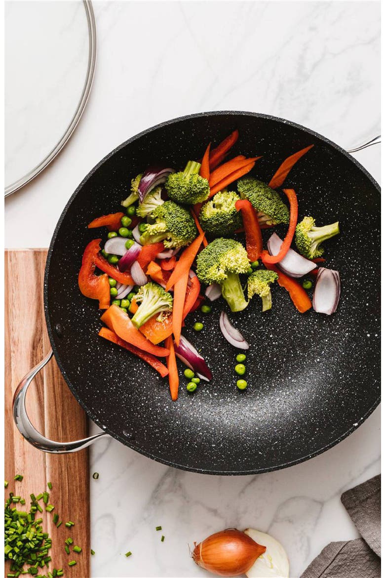 IRONROC™ 5.9 Qt All-in-One Pan with Lid, Alternate, color, BLACK