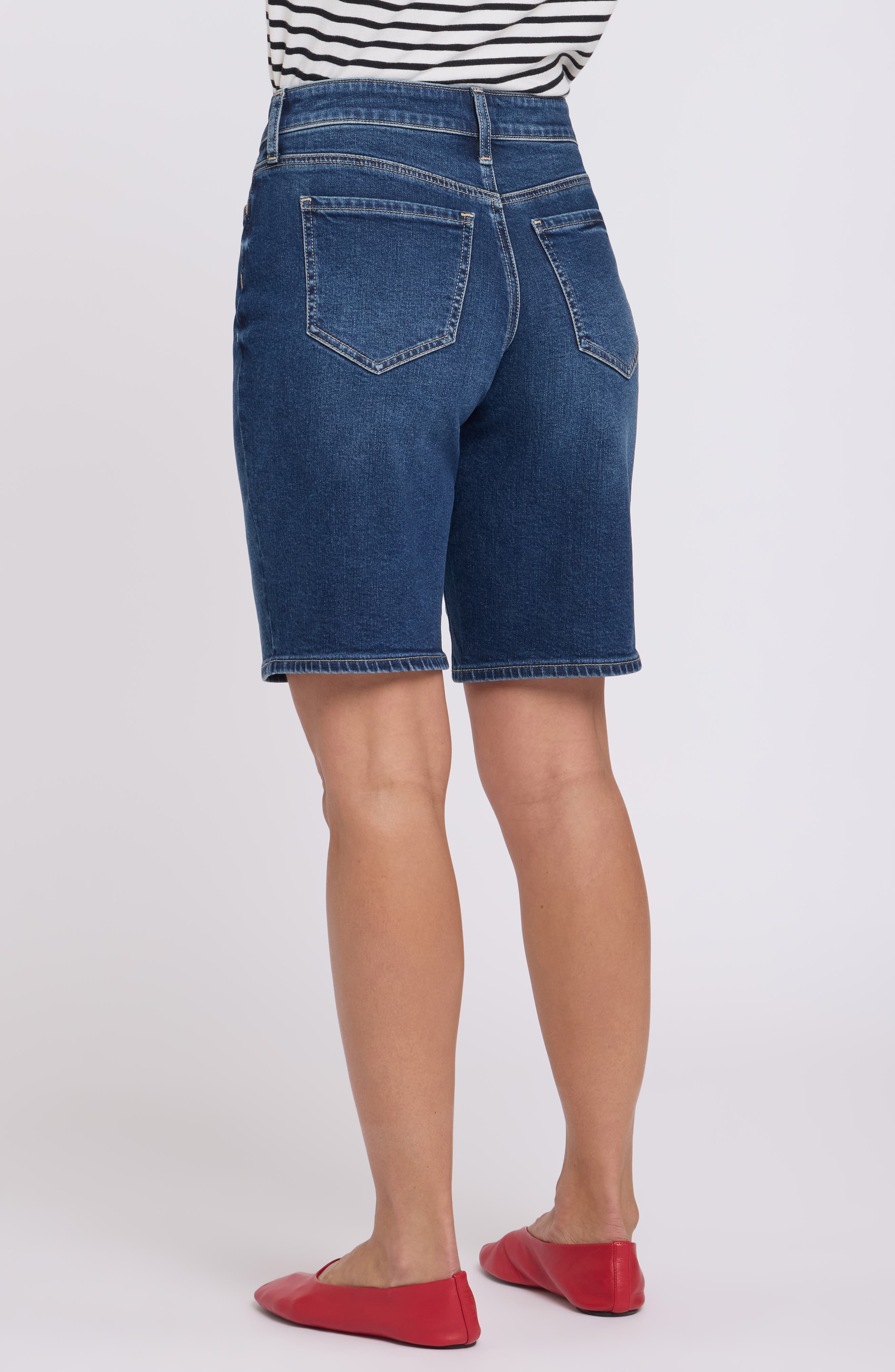 Lilly Relaxed Long Denim Shorts - image 4
