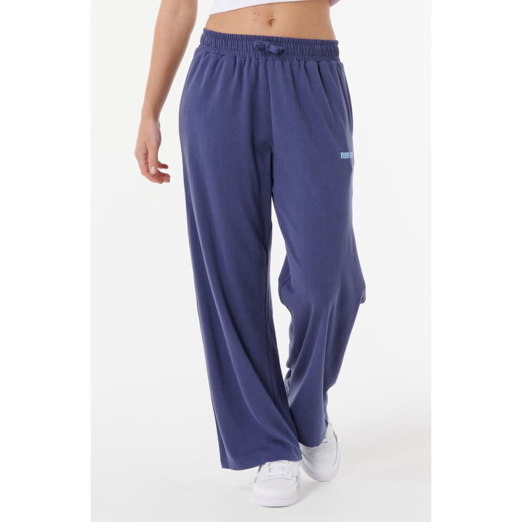 Rip Curl Luxe Surf Wide Leg Track Pants In Blue