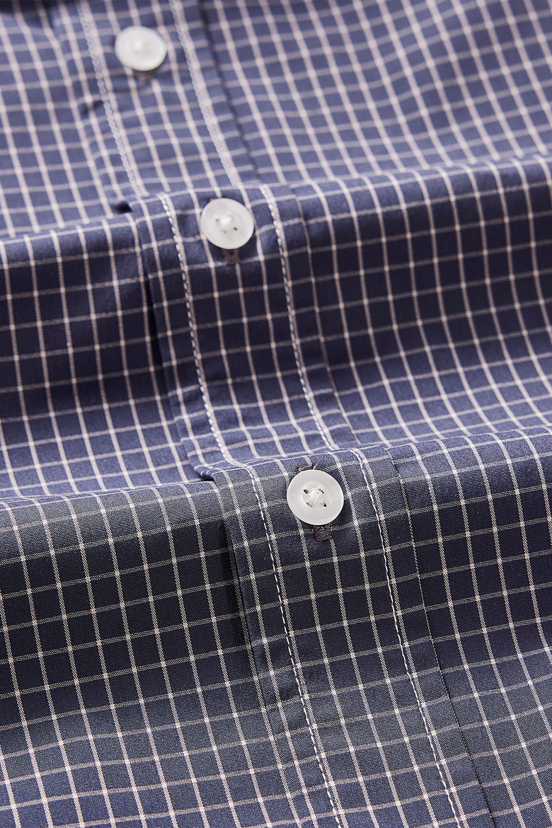 Men’s Big and Tall Stanton Shirt ,Tailored Fit short Sleeves, Performance Fabric & Ventilated Armholes, Alternate, color, black-and-white-check
