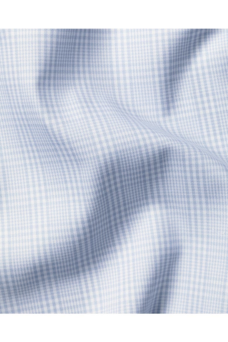 Button-Down Non-Iron Oxford Prince of Wales Check Shirt, Alternate, color, Light Blue