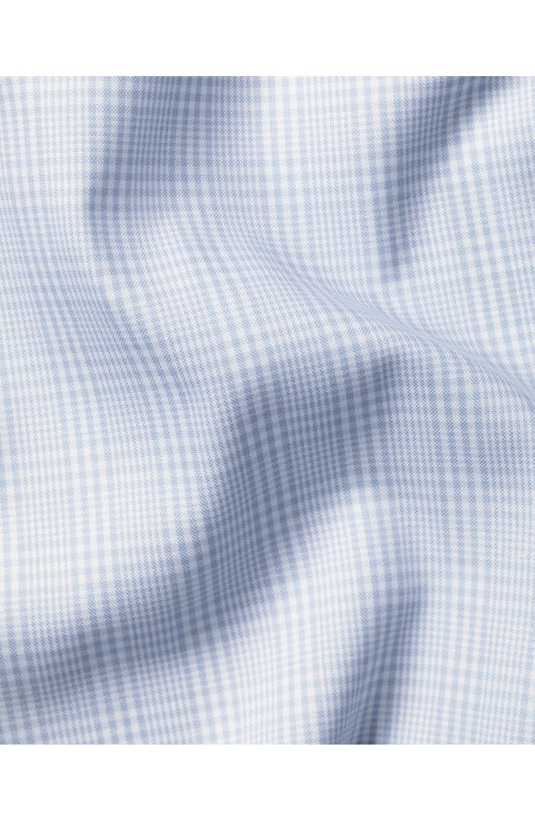 Charles Tyrwhitt Button-Down Non-Iron Oxford Prince of Wales Check Shirt, Alternate, color, Light Blue
