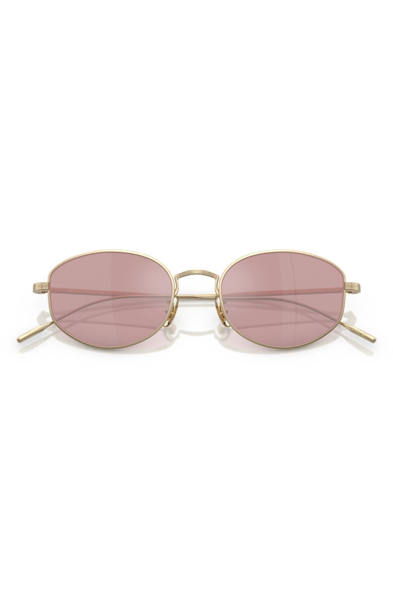 Oliver Peoples 55mm Polarized Oval Sunglasses, Alternate, color, Pink