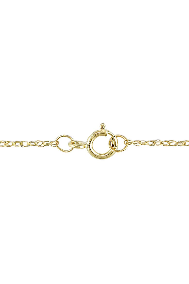 1/5Ct Lab Grown Solitaire Diamond Pendant 14k Gold Necklace, Alternate, color, 14k Yellow Gold