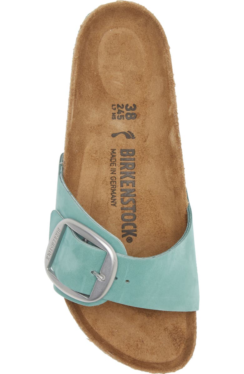 Birkenstock Madrid Big Buckle Slide Sandal, Alternate, color, Beryl