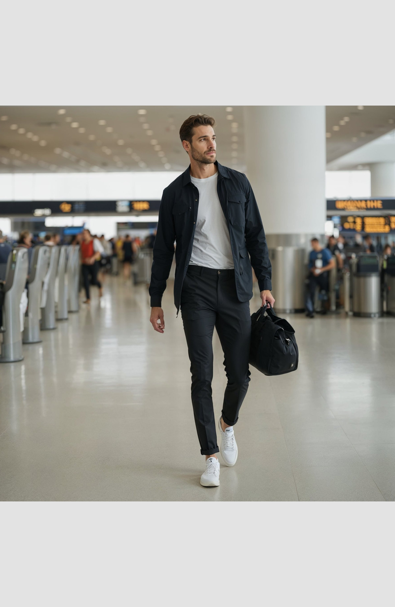 Jack Archer Jetsetter Tech Pant Classic Fit, Alternate, color, Space Black