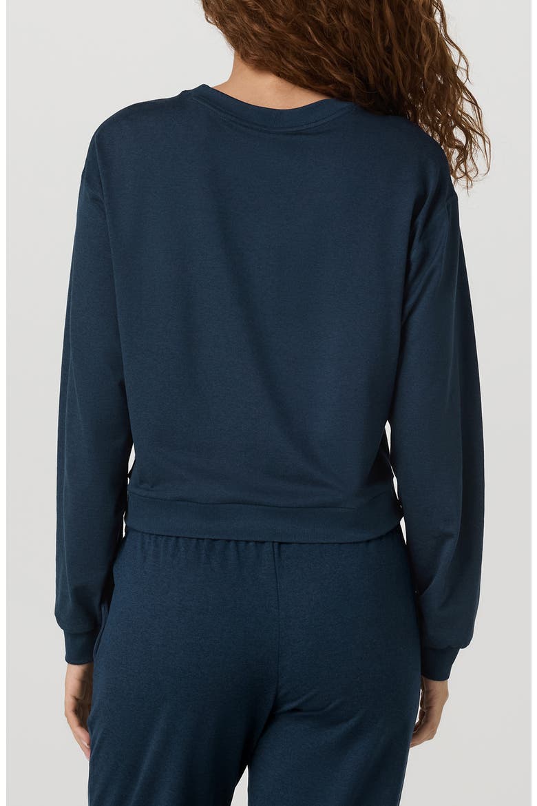 Halo Modern Sweatshirt, Alternate, color, BLUE COAST HEATHER