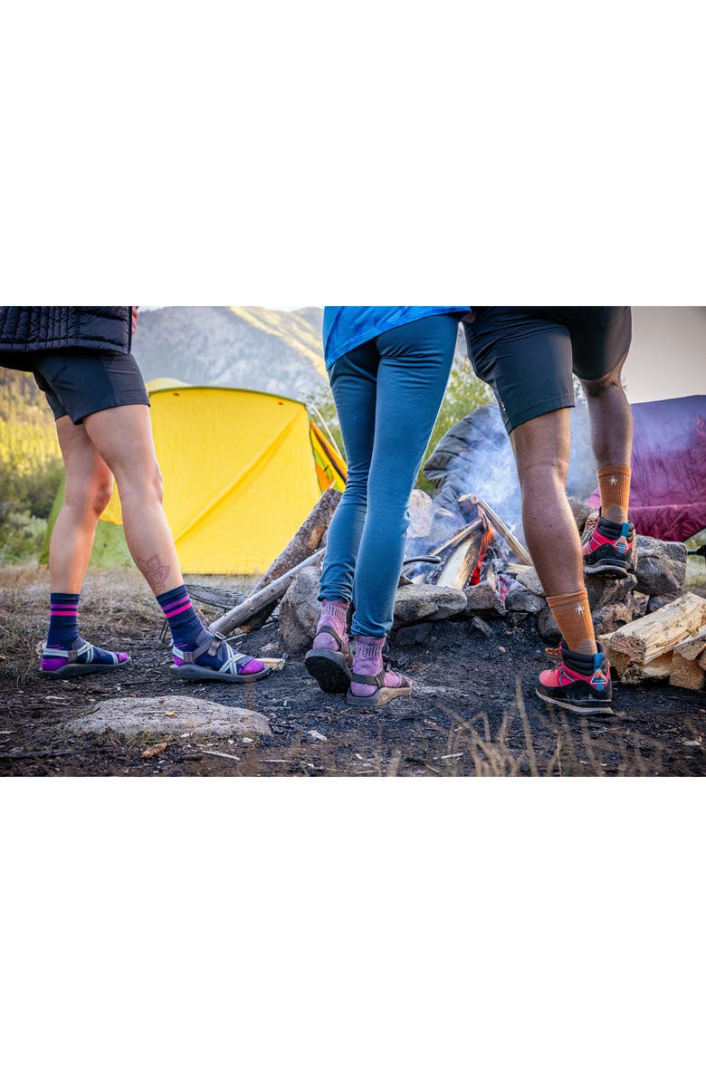 Smartwool Hike Light Cushion Crew Socks, Alternate, color, Frosty Green