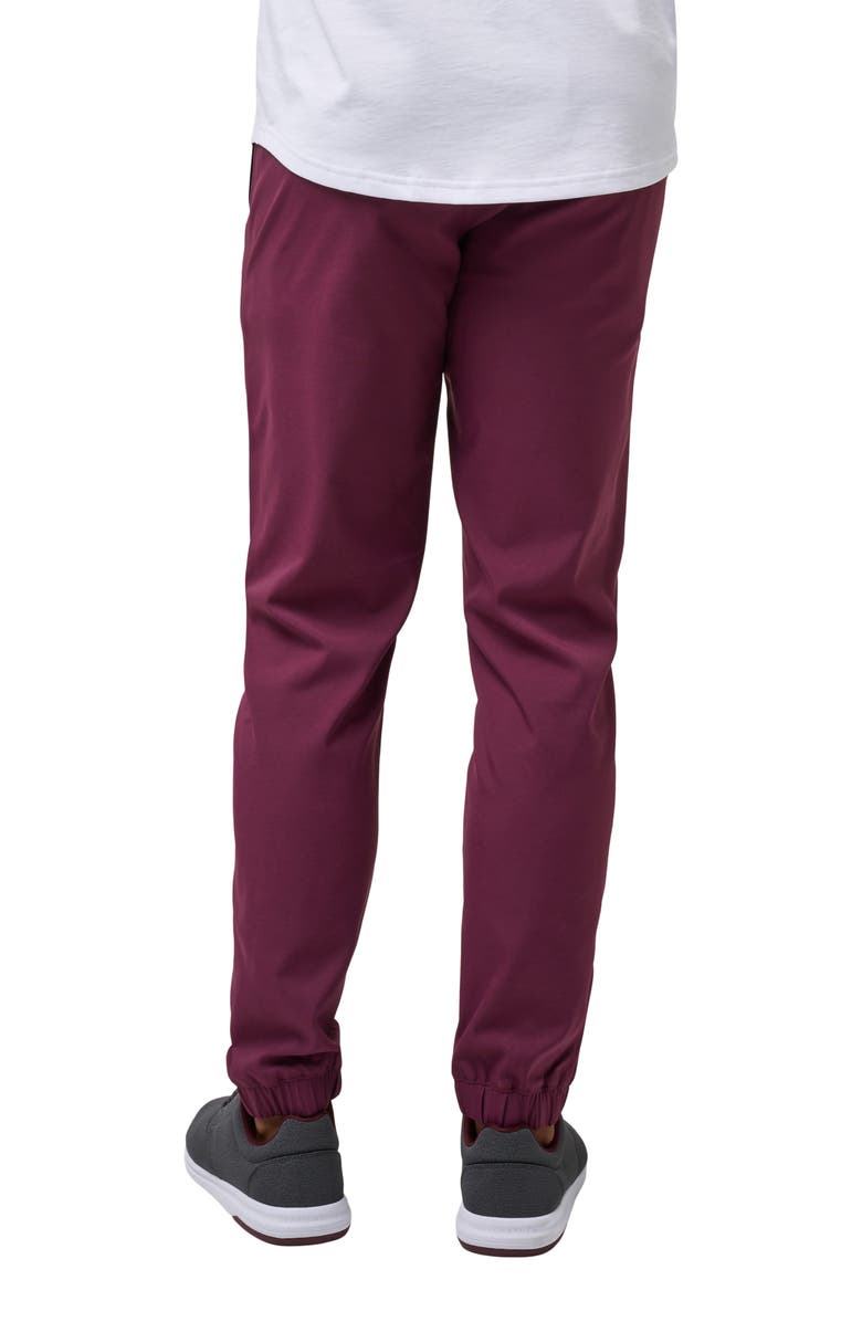 TravisMathew Sport Mode Twill Joggers, Alternate, color, Mauve Wine