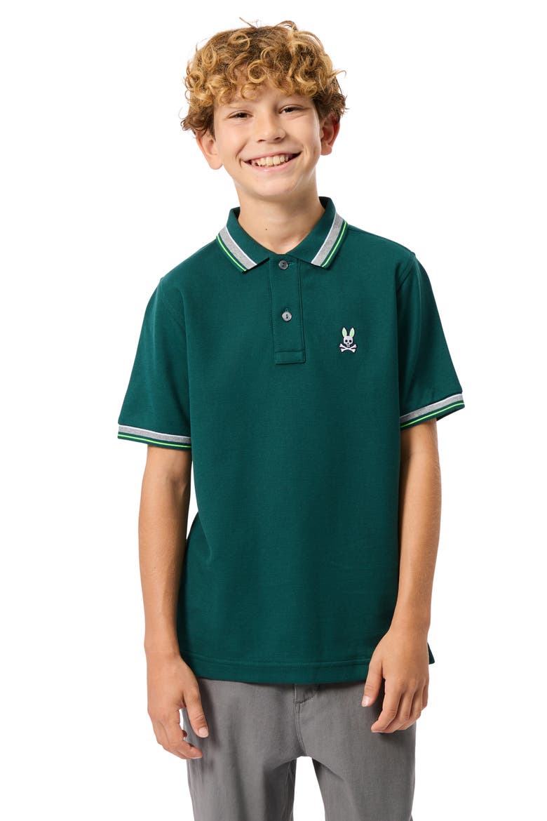 Kids' Rockport Pique Polo, Alternate, color, SEA MOSS