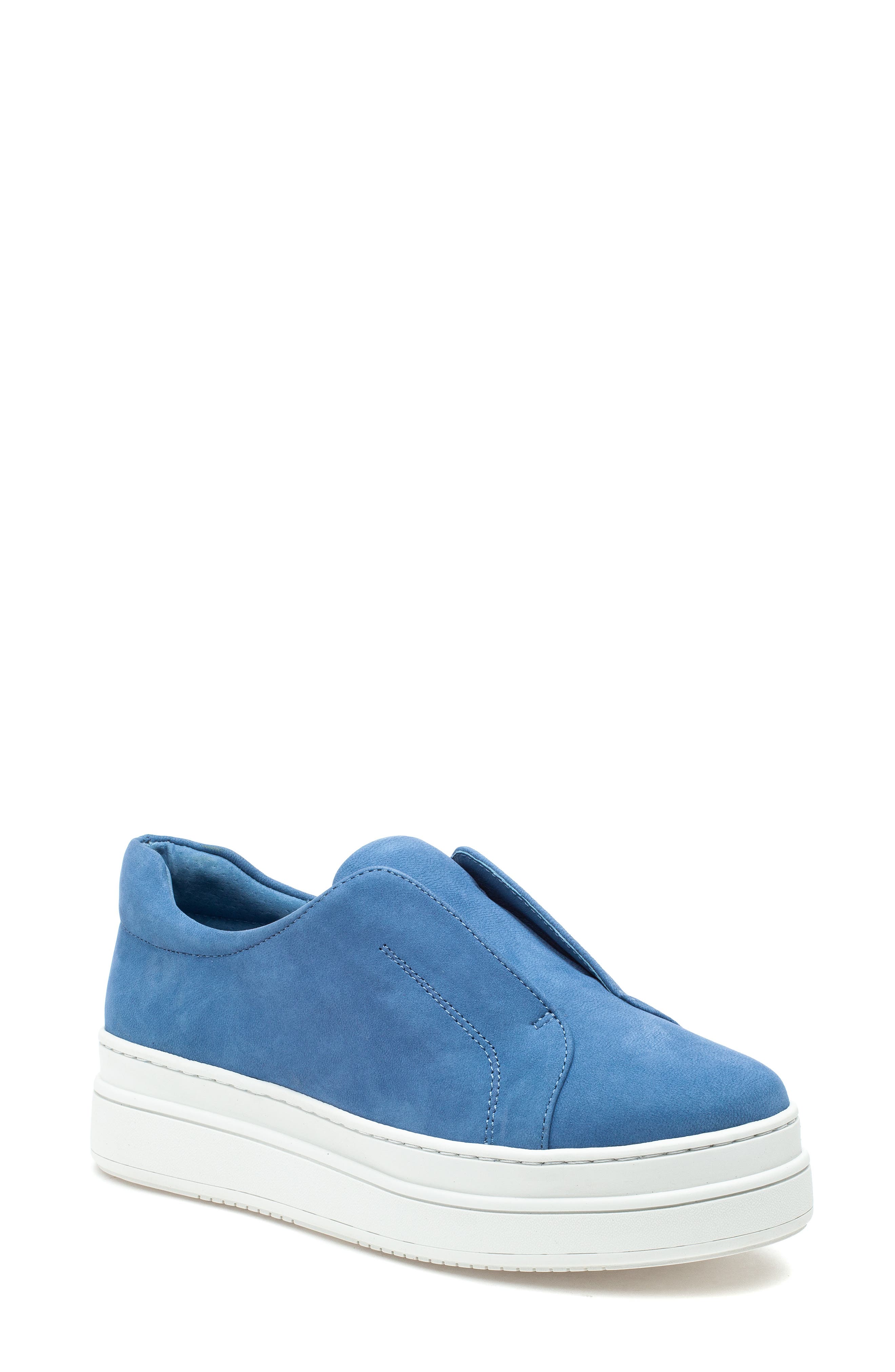 Noel Laceless Platform Sneaker, Main, color, OCEANA WAXY NUBUCK