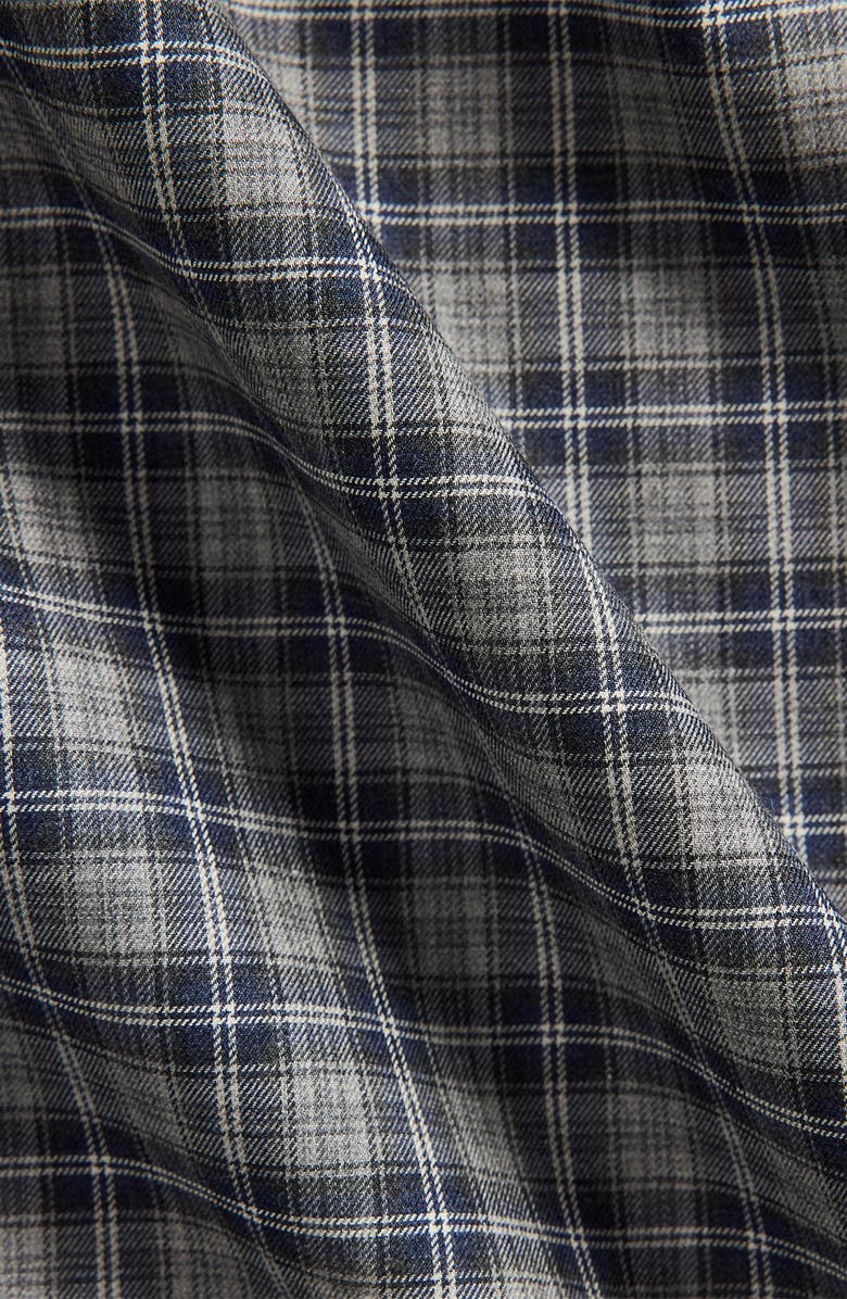 Polo Ralph Lauren Classic Fit Plaid Cotton Twill Button-Up Shirt, Alternate, color, Grey Navy Heather Multi