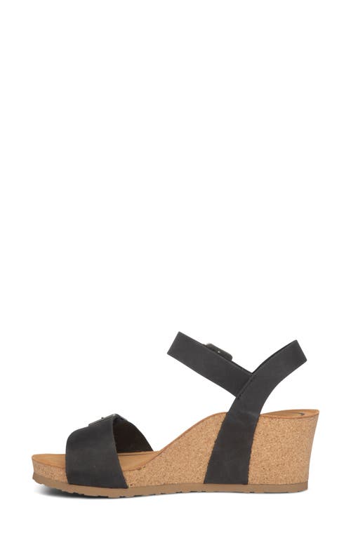 Aetrex Lexa Womens Leather Slingback Ankle Strap In Black