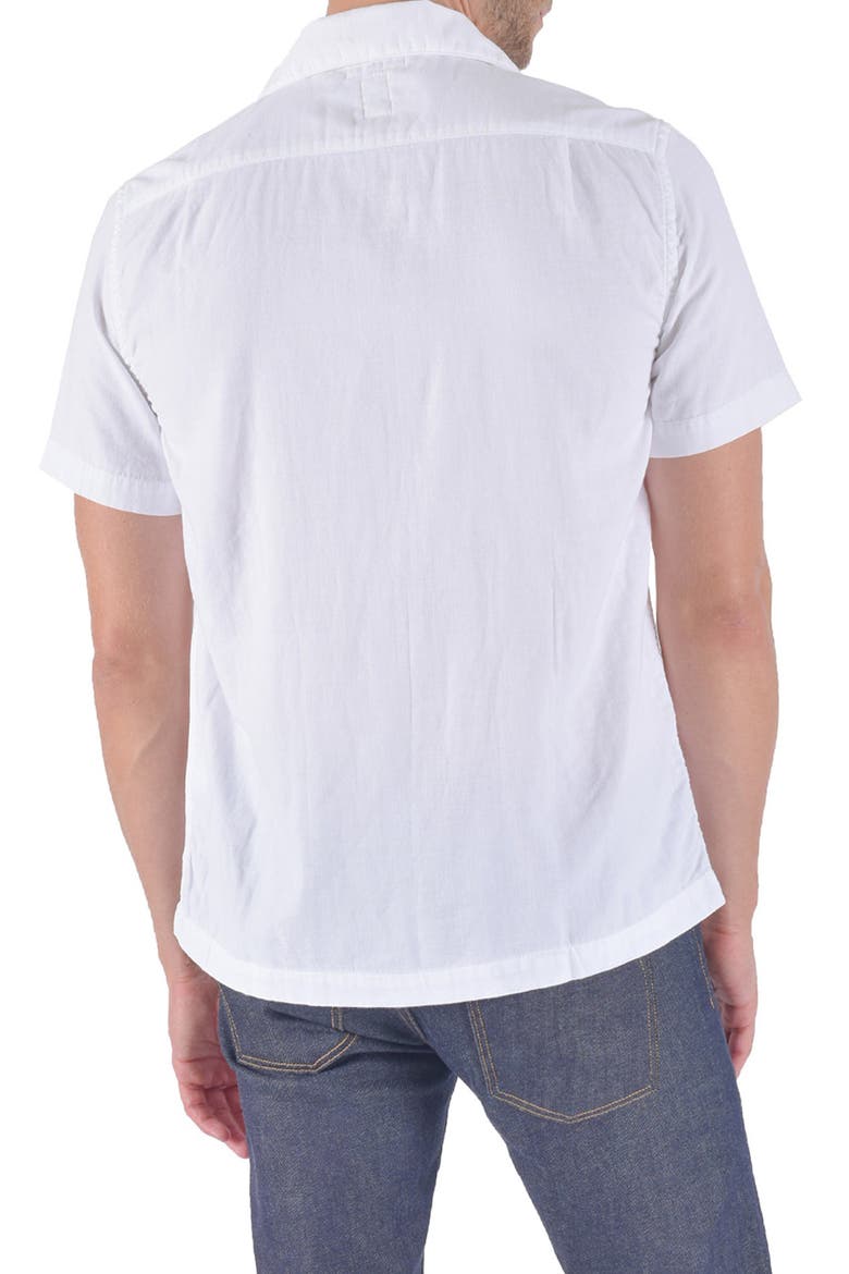 The Wrench Solid Double Gauze Camp Shirt, Alternate, color, WHITE