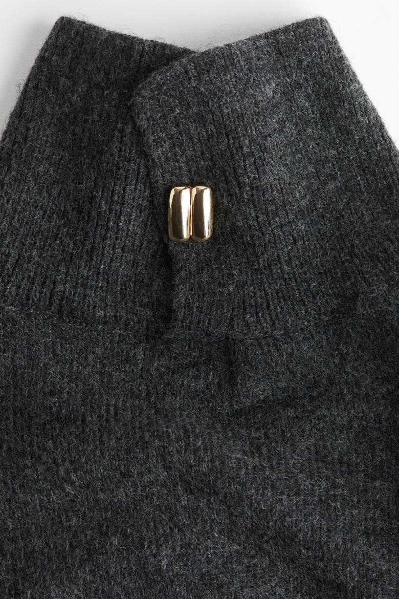Oversized Turtleneck Jumper, Alternate, color, Dark gray melange