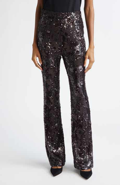 Veronica Beard Collier Sequin Skinny Flare Leg Pants