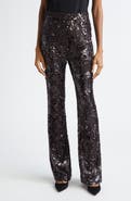 Veronica Beard Collier Sequin Skinny Flare Leg Pants