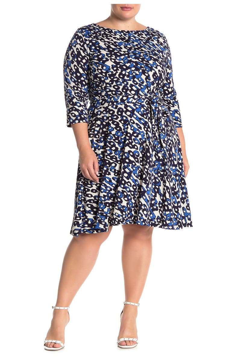 Leota Ilana 3/4 Length Sleeve Dress, Main, color,