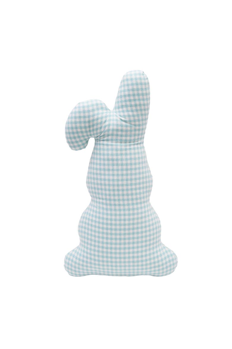 Easter Blossom Bunny Shaped Cotton Blend Mini Accent Pillow 8" x 18", Alternate, color, White