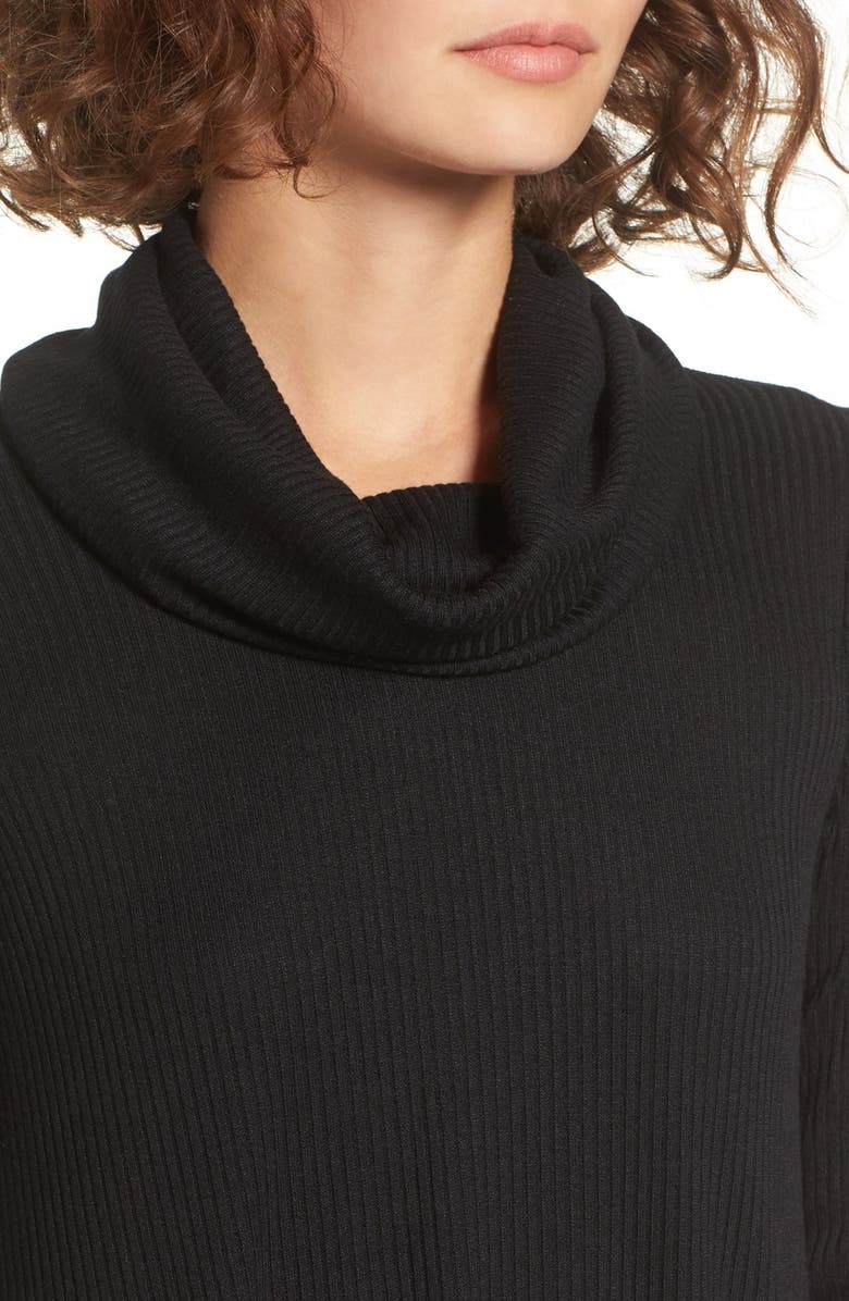 Socialite Maddie Rib Knit Cowl Shift Dress, Alternate, color, 