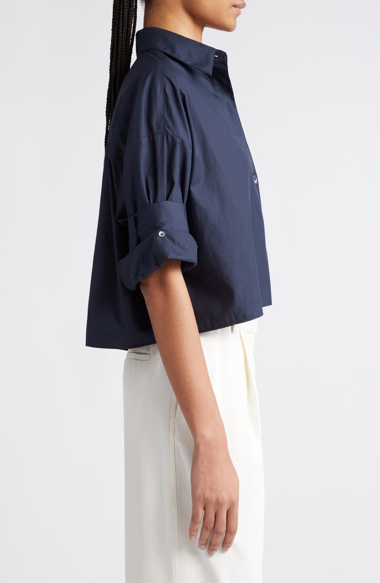 TWP Next Ex Crop Cotton Button-Up Shirt, Alternate, color,