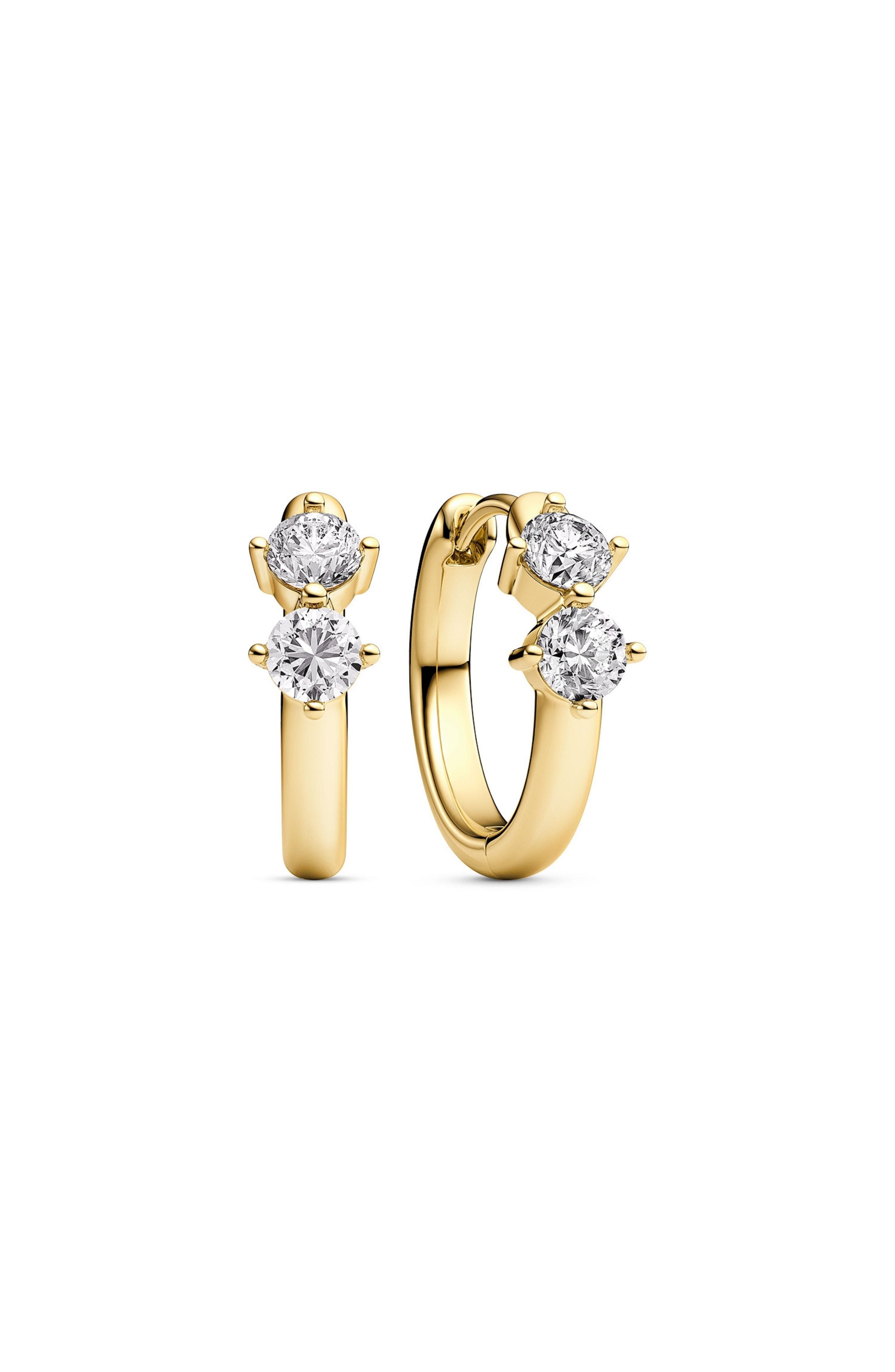 Sif Jakobs Jewellery Princess Creolo Piccolo Cubic Zirconia Earrings ...