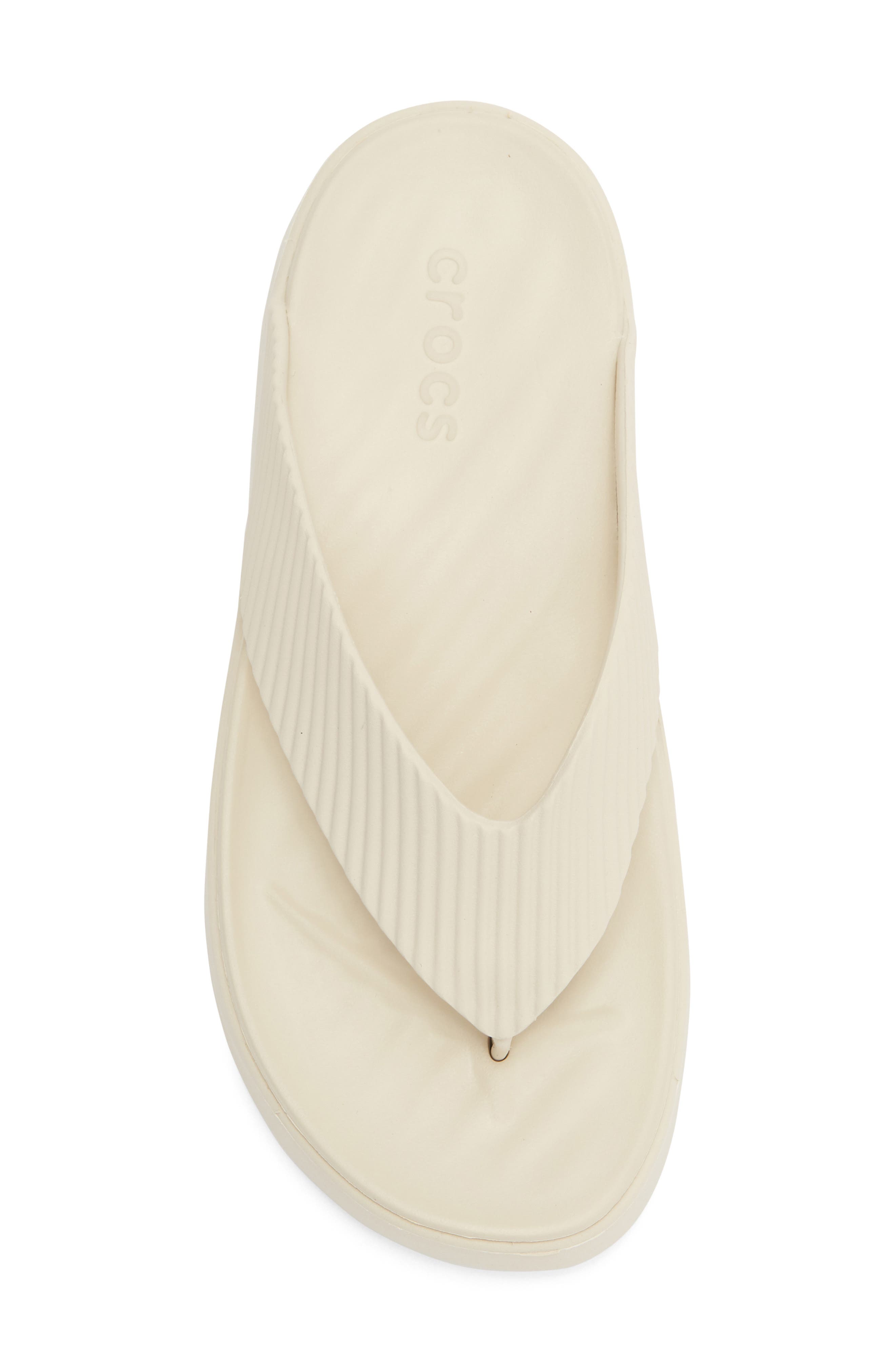 CROCS Getaway Groove Platform Flip Flop, Alternate, color, Sandstone