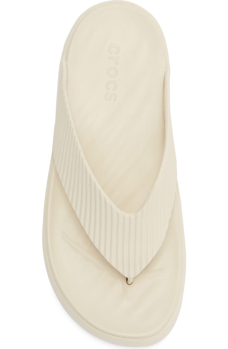 CROCS Getaway Groove Platform Flip Flop, Alternate, color, Sandstone