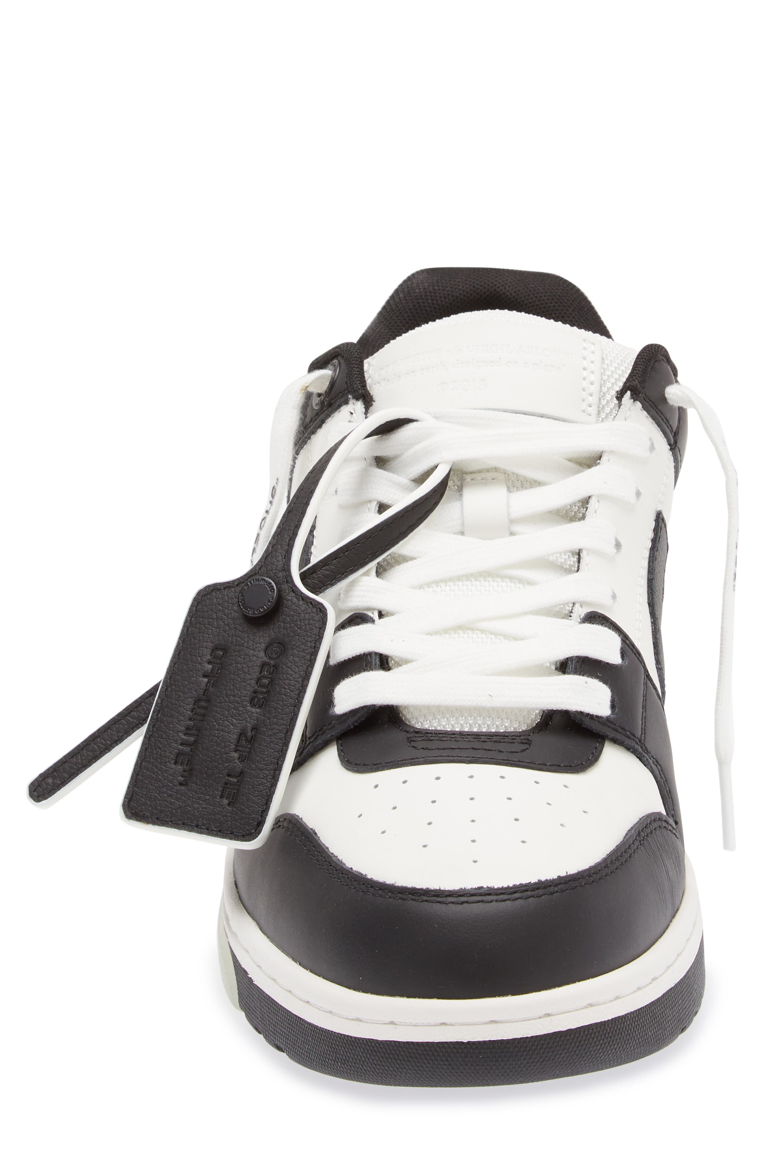 Off-White Out of Office Low Top Sneaker, Alternate, color, White/Black