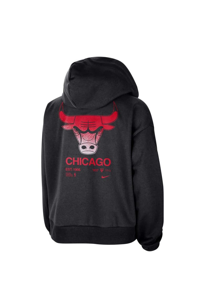 Women's Nike Black Chicago Bulls Courtside Standard Issue Performance Pullover Hoodie, Alternate, color, Black