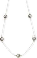 SAMUEL B. Hammered Station Necklace