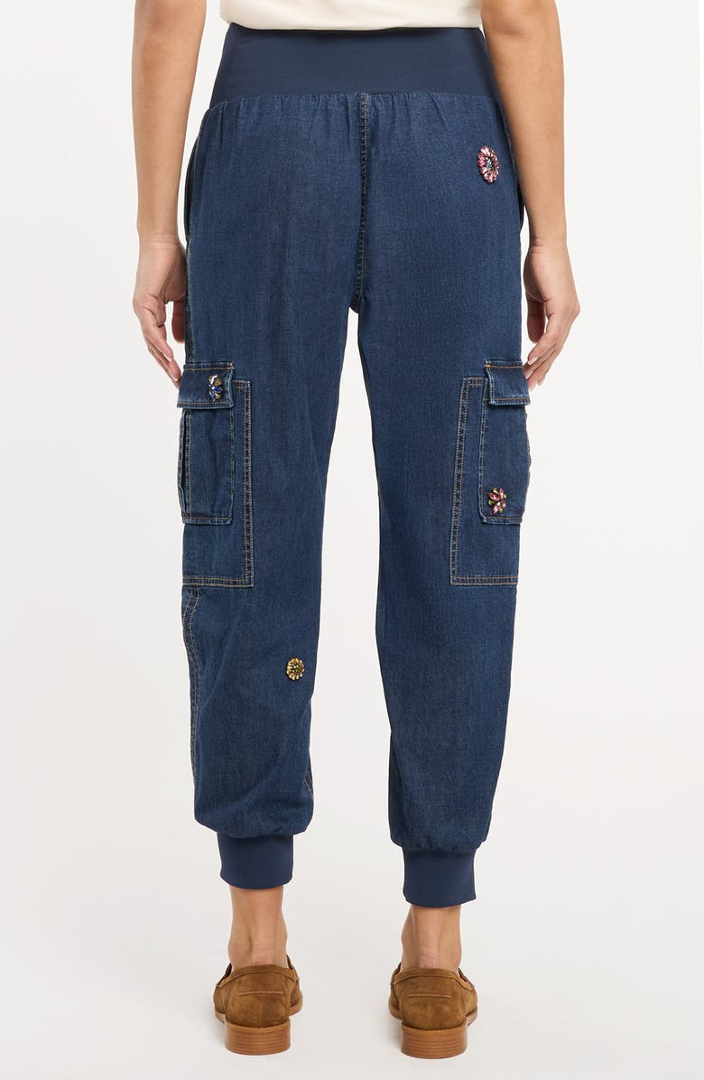 Cinq à Sept Giles Retro Love Cargo Jeans, Alternate, color, Abyss/ Multi