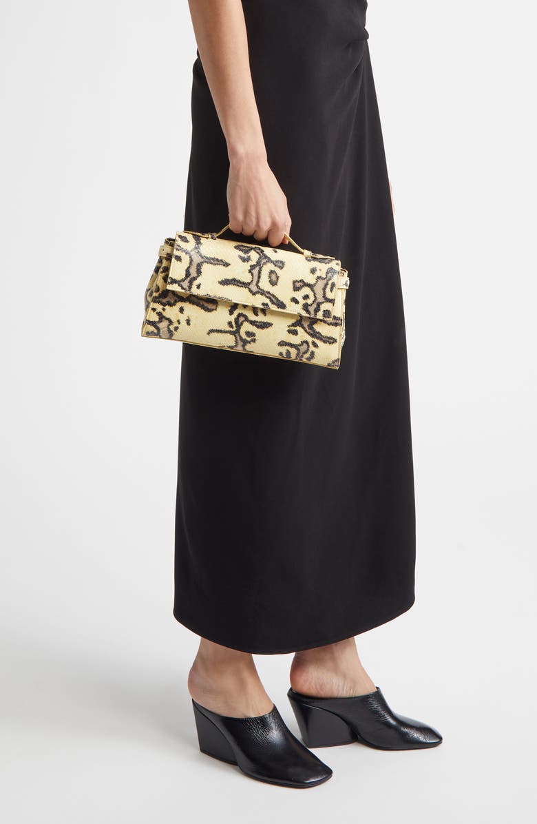 Proenza Schouler Tate Snakeskin Embossed Clutch, Alternate, color, Resin Multi