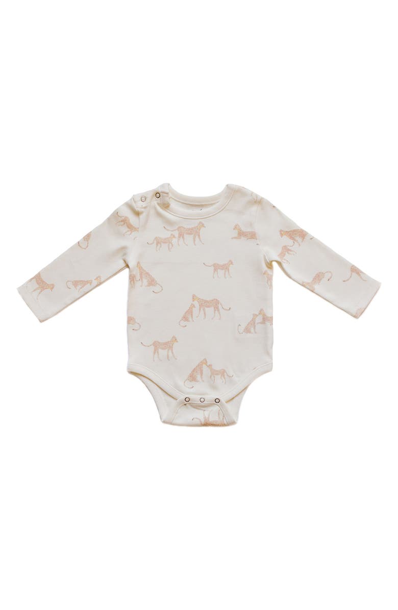 Pehr Follow Me Organic Cotton Bodysuit, Main, color, 