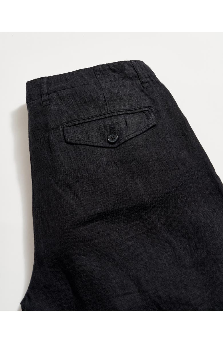 Billy Reid Moore Flat Front Linen Shorts, Alternate, color, 