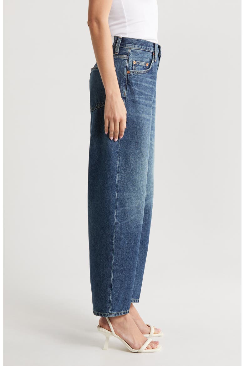 Tapered Wide Leg Jeans, Alternate, color, WHISKEY INDIGO