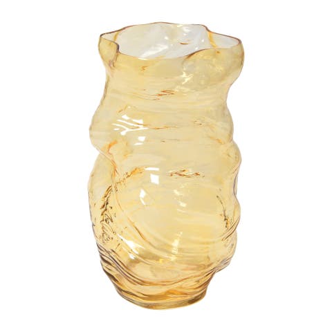Blown Glass Organic Shaped Vase