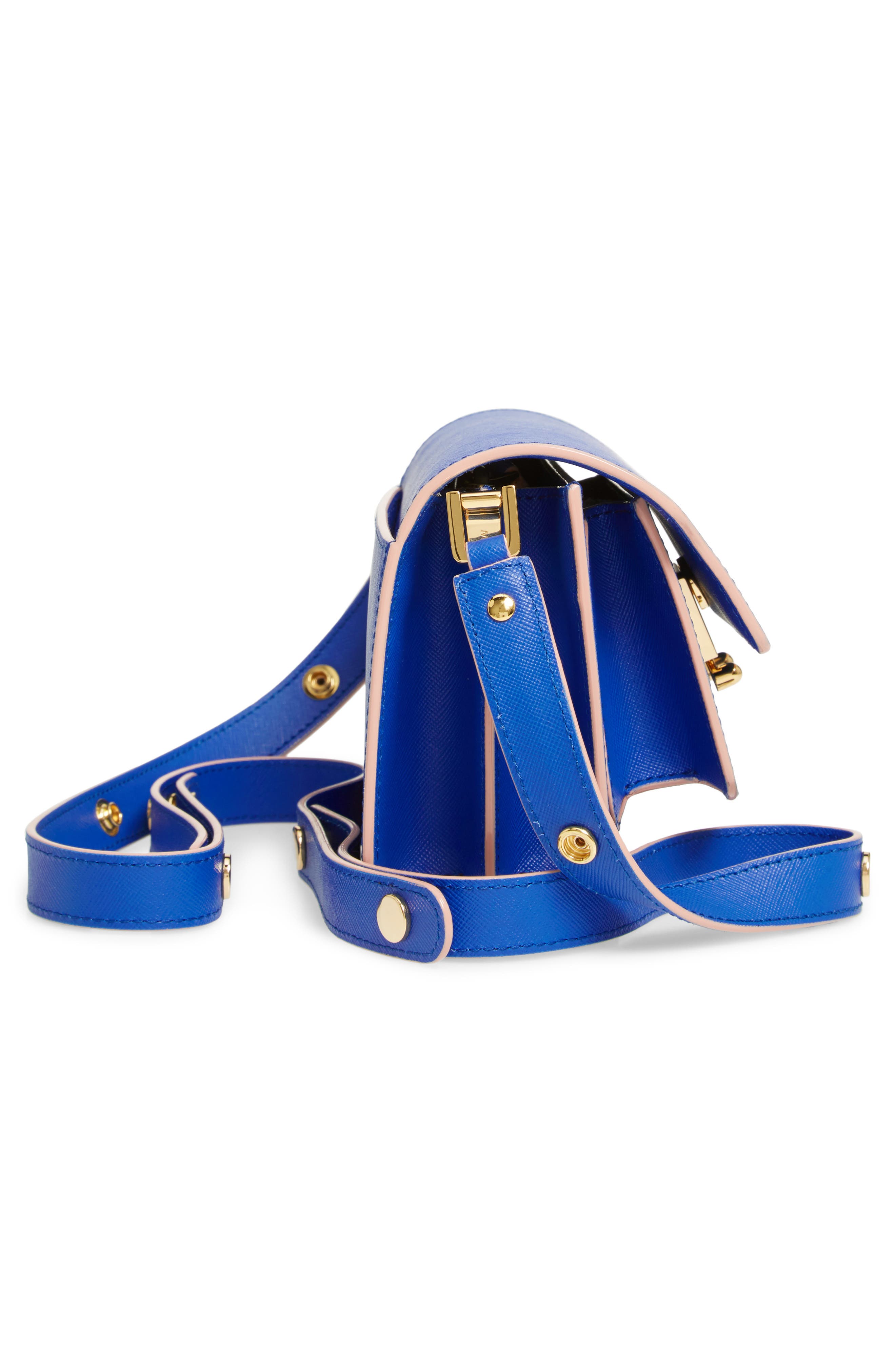 Marni Small Trunk Leather Shoulder Bag, Alternate, color, 