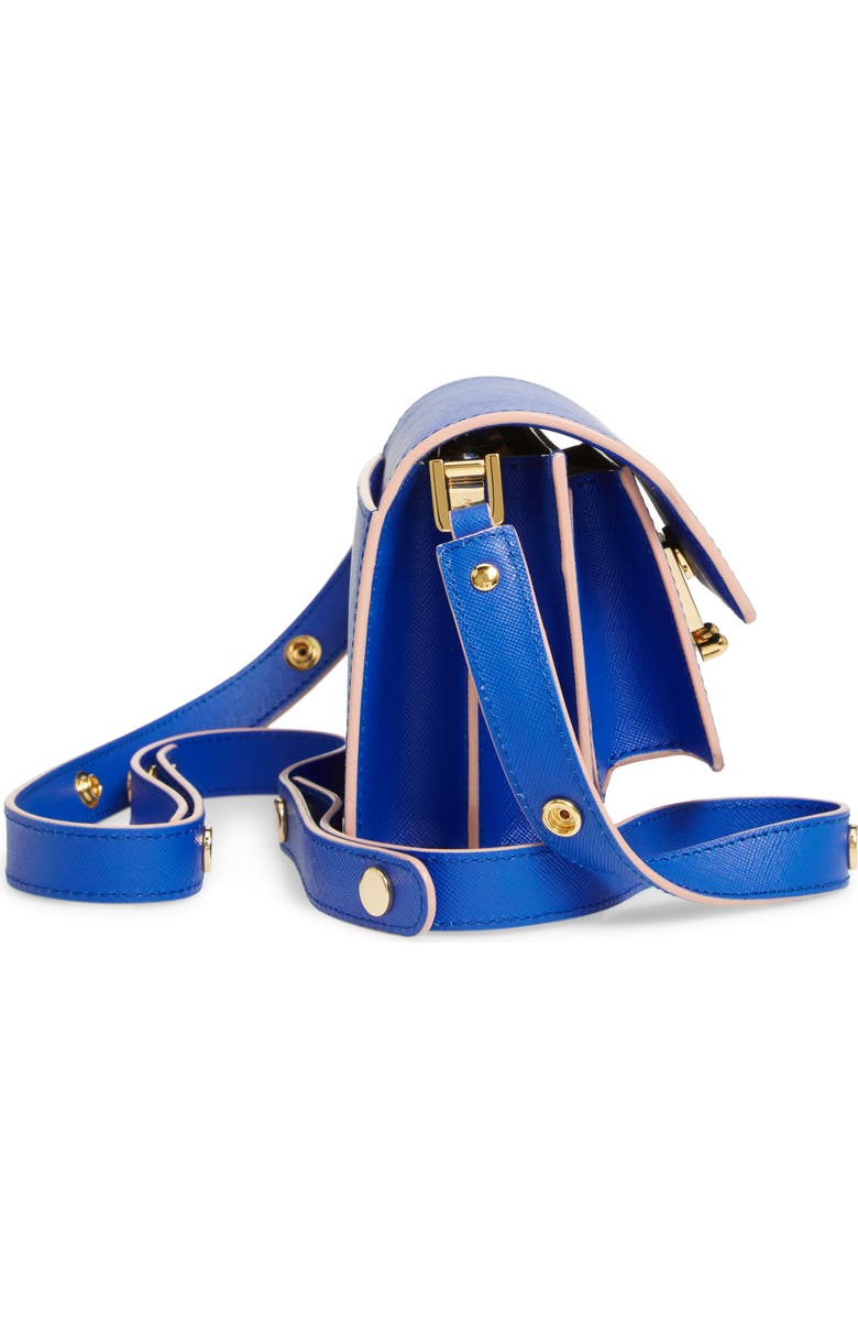 Marni Small Trunk Leather Shoulder Bag, Alternate, color,