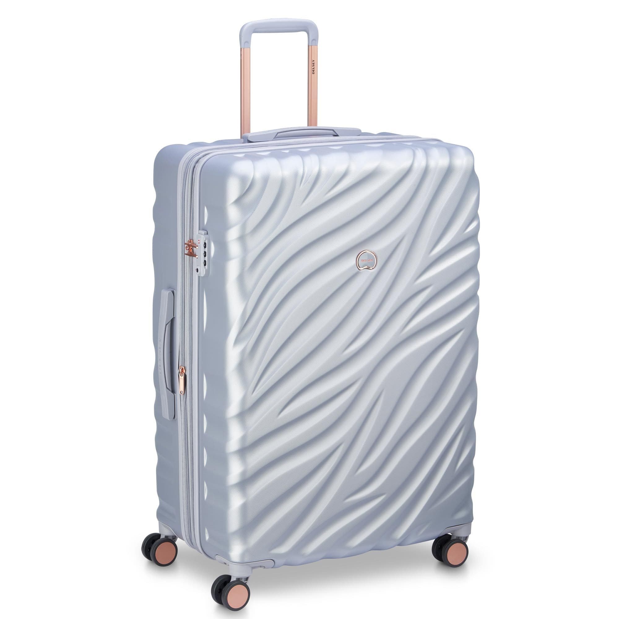 Delsey Paris Delsey Alexis Lightweight Luggage Checked Large, Main, color, Platinum/Rose Gold