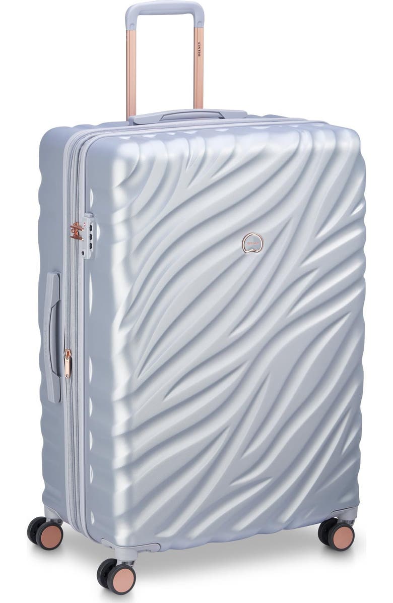 Delsey Paris Delsey Alexis Lightweight Luggage Checked Large, Main, color, Platinum/Rose Gold