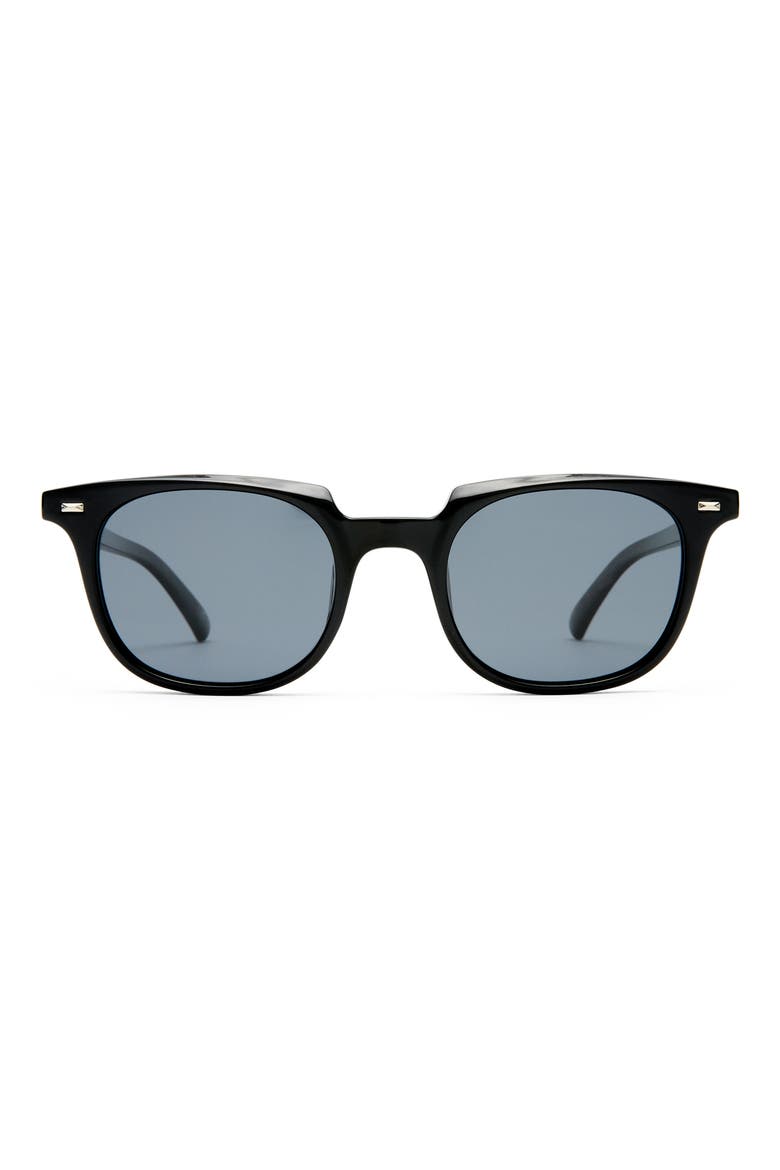Le Resolu 51mm Polarized D-Frame Sunglasses, Main, color, BLACK / SMOKE MONO POLARIZED